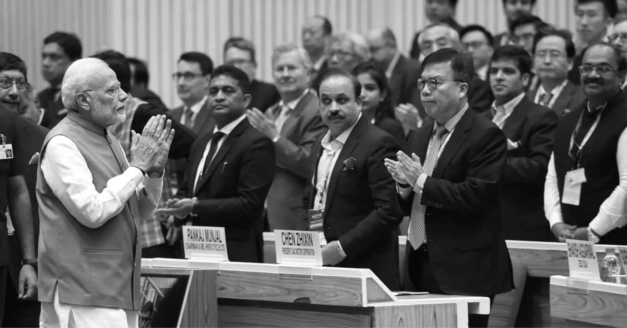 Audience applauding at an event